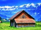 Domy, Pola, Góry, Alpy, Austria