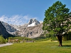 Tyrol, Góry, Lasy, Łąka, Hotel, Alpengasthof, Gramai