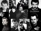 Gary Oldman,ciemny strój, czapka