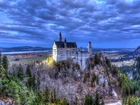 Zamek, Neuschwanstein, Panorama, Niemcy