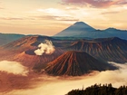 Jawa, Wyspa, Indonezja, Góry, Mgła