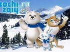 Maskotki, Góry, Zima, Sochi 2014