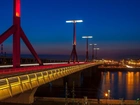 Most, Rzeka, Latarnie, Noc