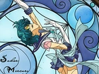 Sailor Mercury, Czarodzieja z Merkurego, Ami Mizuno, witraż