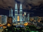Malezja, Kuala Lumpur, Miasto, Noc