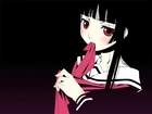 Jigoku Shoujo, oczy, kobieta, chusta