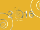 2016, Ozdobne, Spirale, Napis