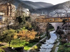 Turcja, Bursa, Miasto, Rzeka, Most, Drzewa