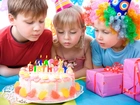 Urodziny, Dzieci, Tort, Prezenty