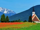 Kościół, Austria, Alpy, Góry