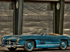 Samochód, Mercedes Convertible Roadster, Niebieski