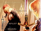 miecz, Fate Stay Night, kobieta, ludzie