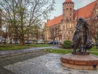 Posąg, Kościół, Plac, Gdańsk