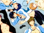 Free! - Iwatobi Swim Club, anime, torsy, chłopcy