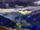 Torsten Muehlbacher, Alpy, Dolina, Burzowe Chmury