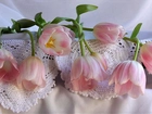Różowe, Tulipany, Kompozycja