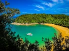 Abel Tasman National Park, Nowa Zelandia, Morze, Wybrzeże, Plaża