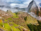 Machu Picchu, Góry, Mgła, Peru