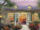 Thomas Kinkade, Dom, Ganek, Pies, Malarstwo