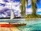 Ocean, Laguna, Łódz, Bora Bora