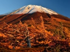 Wulkan, Fuji, Jesień