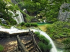 Wodospad, Skały, Park Narodowy, Plitvice, Chorwacja