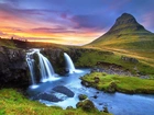 Góra Kirkjufell, Wodospad, Islandia