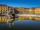 Pałac Schönbrunn, Wiedeń, Austria, Fontanna, Rzezby