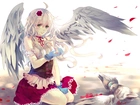 Dziewczyna, Anioł, Gołębie, Manga, Anime, Fantasy