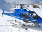 Góry, Śnieg, Helikopter