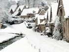 Zima, Śnieg, Wieś