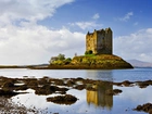 Szkocja, Wyspa, Zamek, Stalker, Morze