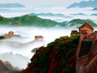 Wielki Mur Chiński, Góry, Mgła