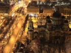 Łotwa, Ryga, Miasto, Nocą, Katedra, Cerkwi