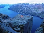 Rzeka, Skały, Preikestolen, Norwegia