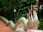 Park, Posąg, Smok, Schody, Tajlandia