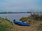 Rzeka, Wisła, Łódka, Roślinność