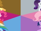 My little pony, Applejack, Pinkie Pie, Rainbow Dash, Twilight, Fluttershy, Rarity