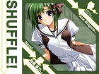 Shuffle, Asa Shigure, zielone włosy