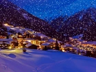 Tyrol, Kurort, Solden, Śnieg