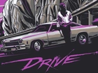 Film, Drive, Ryan Gosling, Samochód