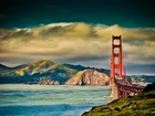 Most, Golden Gate, Góry, Morze