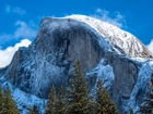 Góry, Yosemite, Park, USA, Zima