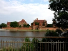 Rzeka Nogat, Zamek Krzyżacki, Malbork, Polska