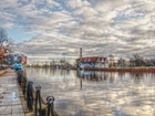 Gdańsk, Nabrzeże, Rzeka, Motława, Budynki, HDR