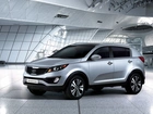 Srebrny, SUV, Kia Sportage