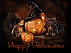 Halloween, Dynie, Koty