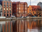 Gdańsk, Nabrzeże, Motława, Budynki, Rezeka