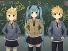 Vocaloid, Kagamine Rin, Kagamine Len, Hatsune Miku