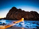 Morze, Skały, Przebijające Światło, Kalifornia
